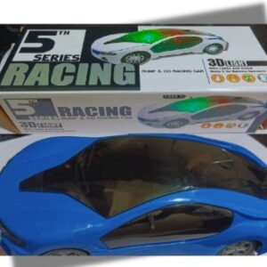 3D Light Bump & Go Racing Car | Battery Operated Toy Car with Lights & Sound (3 x AA Batteries Required)