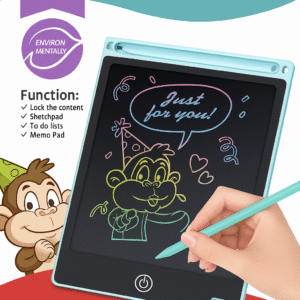 LCD Writing Tablet for Kids – 8.5 Inch Color Screen E-Note Pad | Digital Drawing & Writing Board with Stylus | Reusable, Eye-Friendly, Ideal for Learning, Doodling & Return Gifts